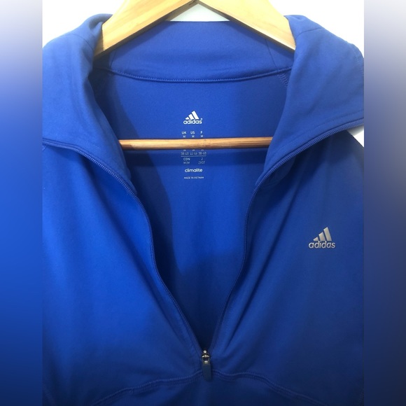 Adidas EUC Women's Climalite 1/4 Zip Mid Collar Thermal Longsleeve Shirt Size M - Picture 7 of 9